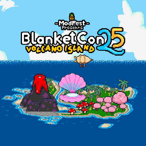 Album cover for BlanketCon '25: Volcano Island (Official Modpack Soundtrack)